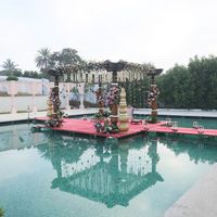 Floating mantap at Bougainvilla wedding venue